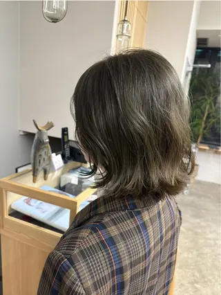 ミディアム カラー 艶髪/透明感カラー ヤマダモモカのヘアスタイル