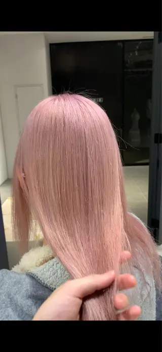 ロング カラー れい🫧 ハイトーン特化のヘアスタイル