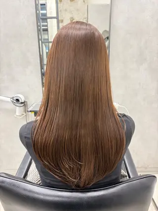 ロング カラー すぐ巻ける縮毛矯正 🍀勝倉　麗のヘアスタイル