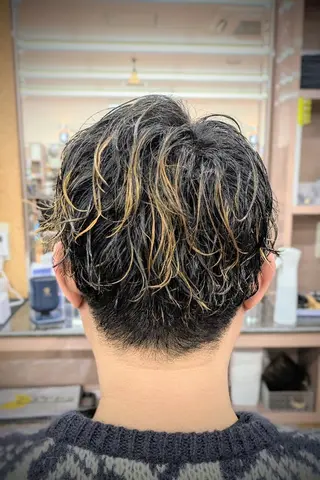 ショート パーマ 理容プラージュ燕三条 福井のヘアスタイル
