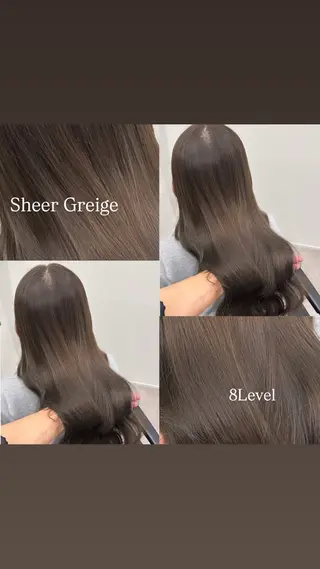 カラー unique 松原吹季のヘアスタイル