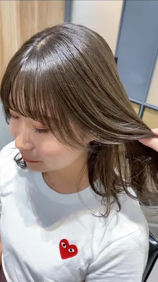 ミディアム カラー Hatanaka Airiのヘアスタイル