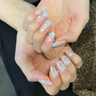 ネイル By moonネイル 🌷ワンホン/韓国風のネイルデザイン