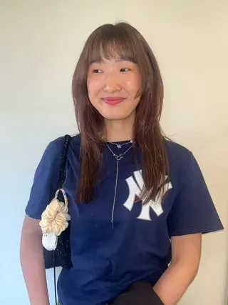 セミロング カラー 🦮shiori アイドルオタク🦮のヘアスタイル