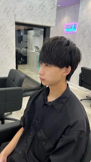 ショート メンズ 韓国パーマ 美容師 和田爽良のヘアスタイル