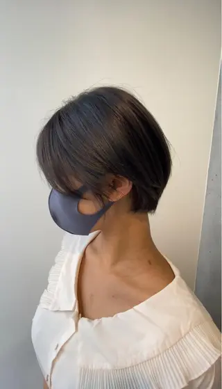 ショート カラー 【艶髪×韓国風】 毛流れ職人 RYOのヘアスタイル