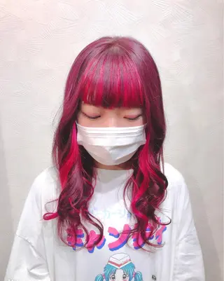 ロング カラー 岩谷/ブリーチ 🪽透明感カラーのヘアスタイル