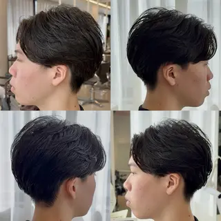 ミディアム 【池袋/メンズ専門】 センターパート 殿岡のヘアスタイル