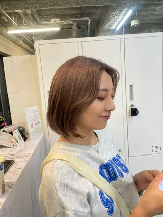 ショート 伊藤 莉奈　韓国ヘアのヘアスタイル