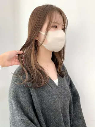 セミロング カラー 🌿椿 夢来🌿のヘアスタイル