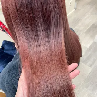 ロング カラー ワタナベ リリコのヘアスタイル