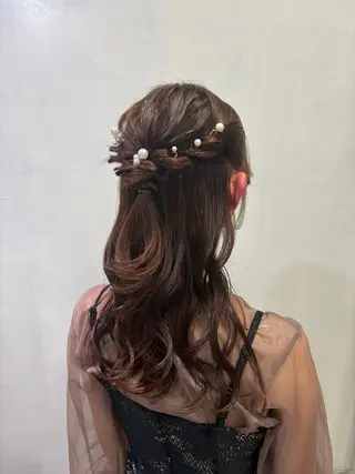 ミディアム ヘアアレンジ 髪質改善特化🥣🫧 天神美容室のヘアスタイル