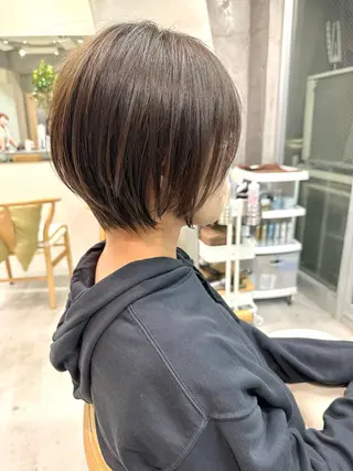 ショート カラー 似合わせショート×透 明感/やじまたかしのヘアスタイル