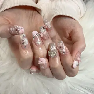 ネイル 🎀nana🫧 ワンホンネイル🎀のネイルデザイン