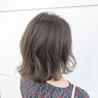 ミディアム カラー 嶋佐 昌大 シマサマオのヘアスタイル
