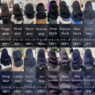 ロング カラー ヘアアレンジ レイヤー×透明感カラ ーHAYATOのヘアスタイル