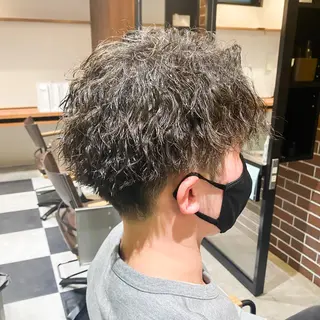 パーマ メンズ ハッシュカット/艶感 カラー/ユウキ✨のヘアスタイル