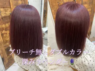 セミロング 縮毛矯正/艶髪/ 透明感カラー輝希のヘアスタイル