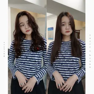 ロング カラー 🌈艶ハイトーン🌈 心を込めます🤝涼介のヘアスタイル