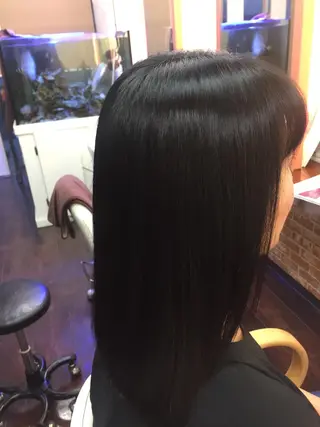 セミロング パーマ 桧山 真のヘアスタイル