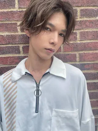 メンズ メンズブリーチカラー /パーマ ごーた立川のヘアスタイル