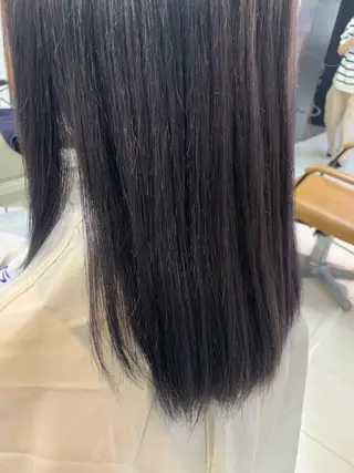 ミディアム カラー 小顔カット/ 韓国レイヤー/真結のヘアスタイル