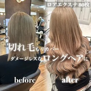 ロング カラー ANKH CROSS 🦋mako🦋のヘアスタイル