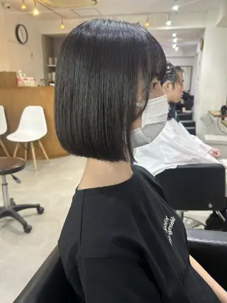ショート ボブ人気No,1✨ TAME副店長のヘアスタイル