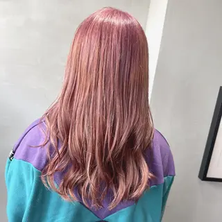 セミロング カラー ブリーチなしWカラー ✨縮毛矯正✨ワタベのヘアスタイル