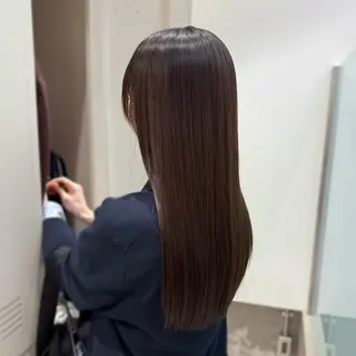 セミロング ヘアアレンジ 縮毛矯正+モテカラー 🎀✨MIHOのヘアスタイル