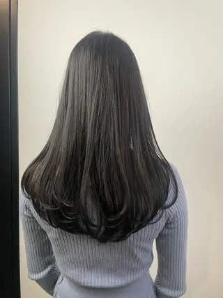 セミロング 美髪改善ストレート/ 植村友哉のヘアスタイル