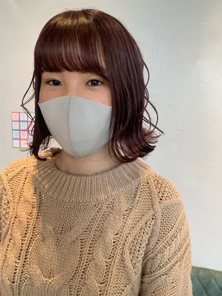 ミディアム カラー RISAKO レイヤーカット🎀のヘアスタイル