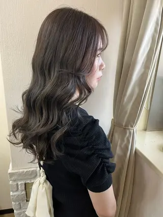 ロング カラー きむえり/髪質改善 /うねり広がり改善のヘアスタイル