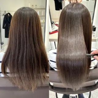 セミロング EIGHT plum TOKIOリミテッドのヘアスタイル