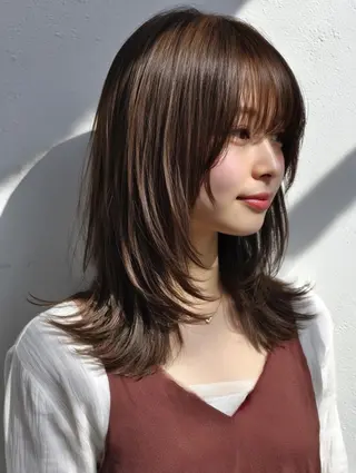 カラー 島田 光✨️のヘアスタイル