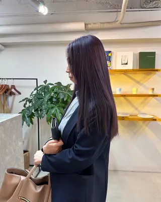 ロング カラー 竹中 彩音のヘアスタイル