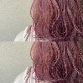 ミディアム カラー あさだ しゅうたろうのヘアスタイル