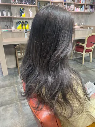 セミロング ハイトーンボブ Mizuki.のヘアスタイル