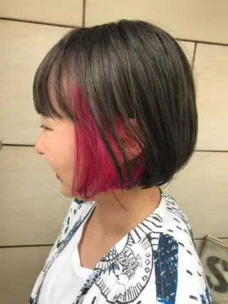 ショート カラー ヘアアレンジ 有馬ミク🌈 似合わせ美容師のヘアスタイル