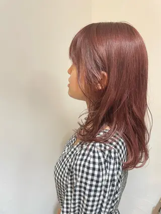 セミロング カラー 💛🤍U too e’s 鎌倉🧸のヘアスタイル