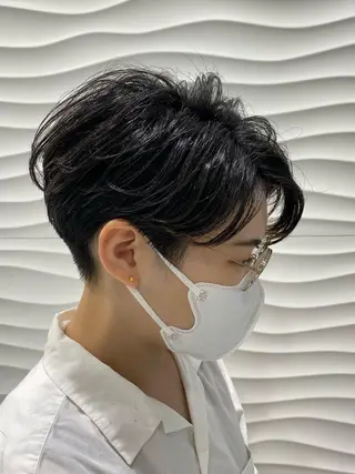 ショート パーマ 中川 茜里のヘアスタイル
