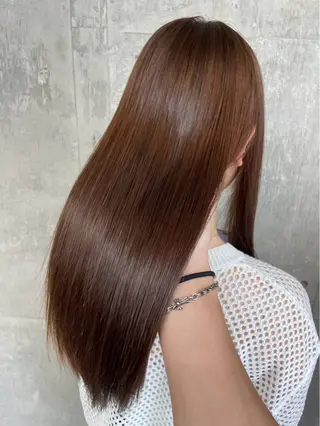 ロング 伊藤ほのか/パーマ /酸性ストレートのヘアスタイル