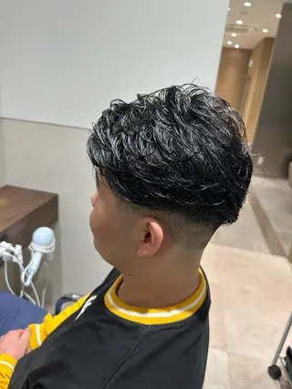 ショート パーマ メンズ 石井秀二郎メンズ パーマ京都河原町のヘアスタイル