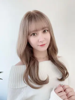 セミロング カラー パーマ ヘアアレンジ メンズ キッズ ネイル マツエク・マツパ アイブロウ 渋谷レイヤーカット❌ 縮毛矯正専門/武田涼のヘアスタイル