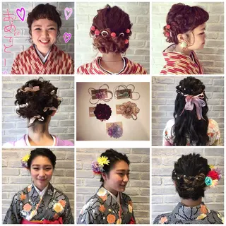 ミディアム カラー パーマ ヘアアレンジ rico_by ヘアとアイブロウの眉毛・アイブロウイメージ