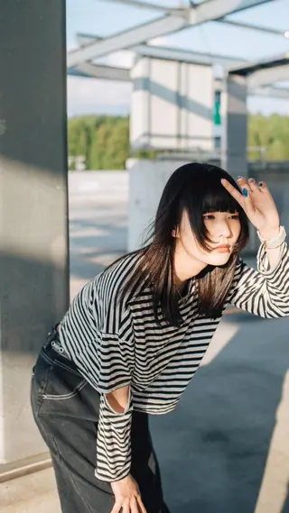 ロング パーマ 高浜 夕海のヘアスタイル