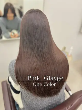 セミロング カラー パーマ 二ヶ月綺麗なデザイン カット/星野六三四のヘアスタイル