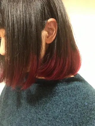 ショート カラー 🪐脱白髪染め 🪐松尾菜々美のヘアスタイル