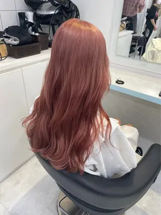 ロング カラー ヘアアレンジ 🫧モテる💗ダメー ジレスハイトーン🫧のヘアスタイル