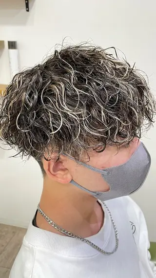 カラー パーマ メンズ 🏁片倉 玲旺🏁のヘアスタイル